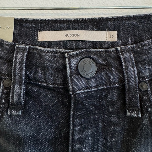 Hudson Harlow Ultra High-Rise Cigarette Ankle Jean in Eco Black New With Tags - Picture 4 of 9